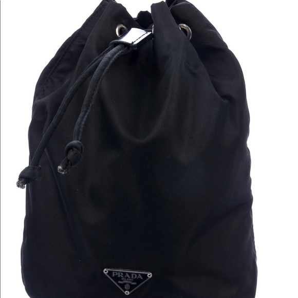 100% Authentic PRADA Tessuto Drawstring Pouch Bag - Picture 7 of 11